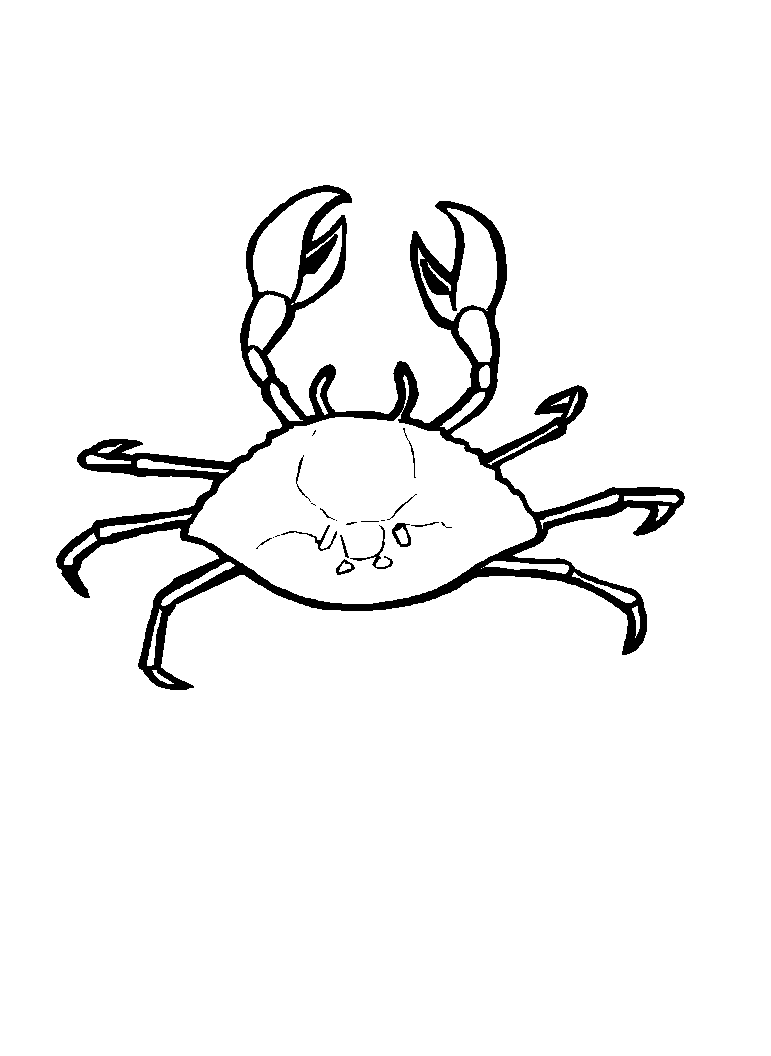 Coloring page: Crab (Animals) #4628 - Printable coloring pages