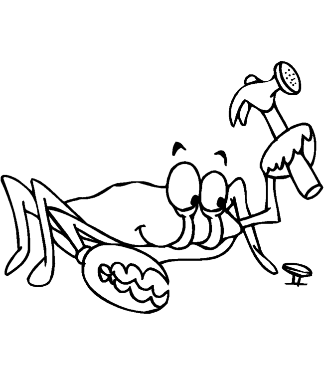 Coloring page: Crab (Animals) #4652 - Free Printable Coloring Pages