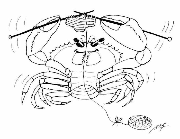 Coloring page: Crab (Animals) #4654 - Printable coloring pages