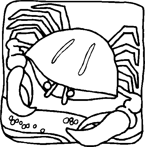 Coloring page: Crab (Animals) #4666 - Printable coloring pages