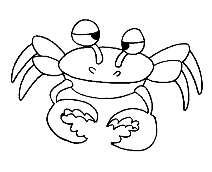 Coloring page: Crab (Animals) #4678 - Printable coloring pages