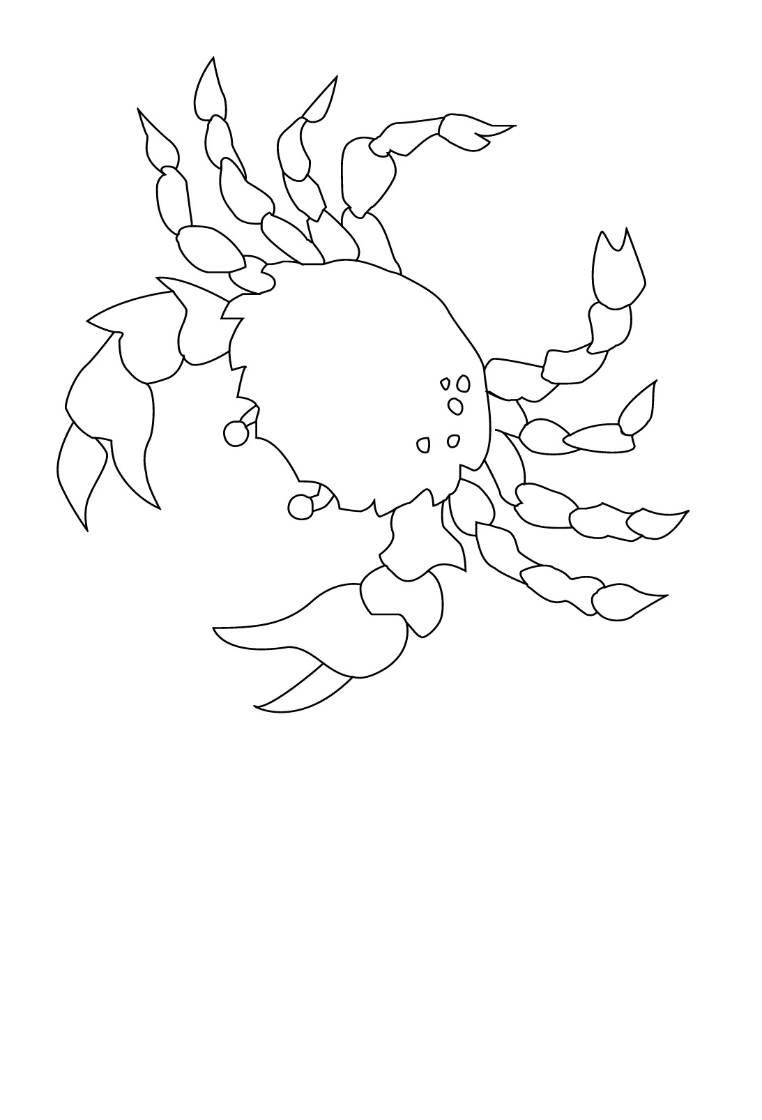 Coloring page: Crab (Animals) #4694 - Printable coloring pages