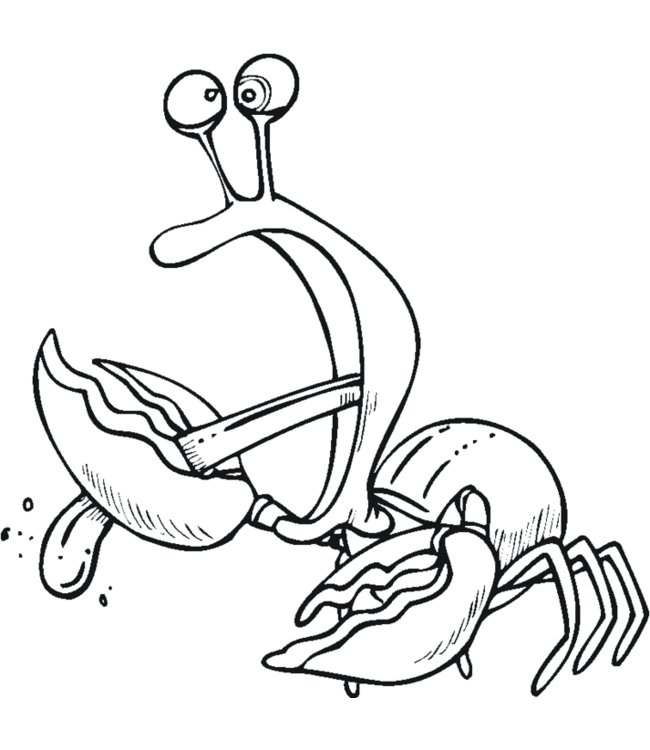 Coloring page: Crab (Animals) #4695 - Free Printable Coloring Pages