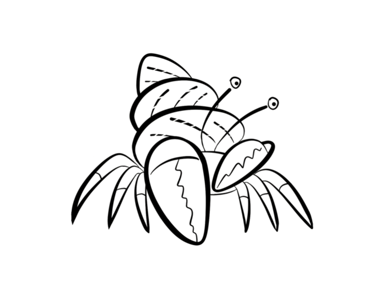 Coloring page: Crab (Animals) #4697 - Free Printable Coloring Pages