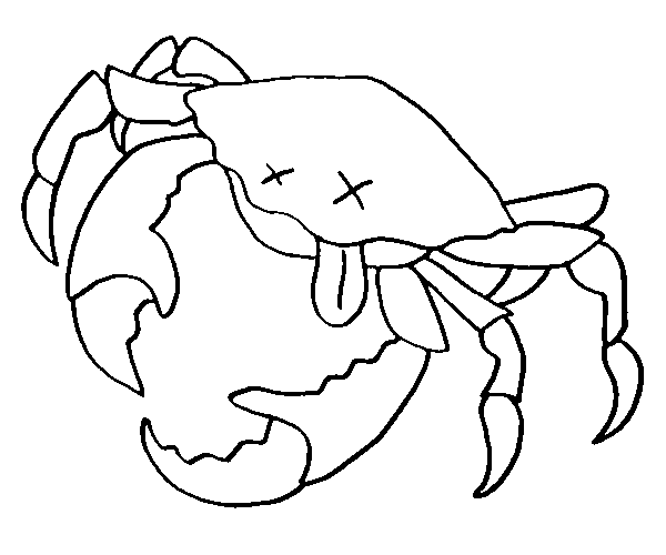 Coloring page: Crab (Animals) #4721 - Printable coloring pages