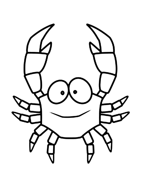 Coloring page: Crab (Animals) #4752 - Printable coloring pages