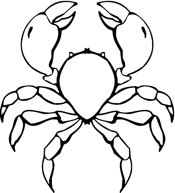 Coloring page: Crab (Animals) #4754 - Printable coloring pages