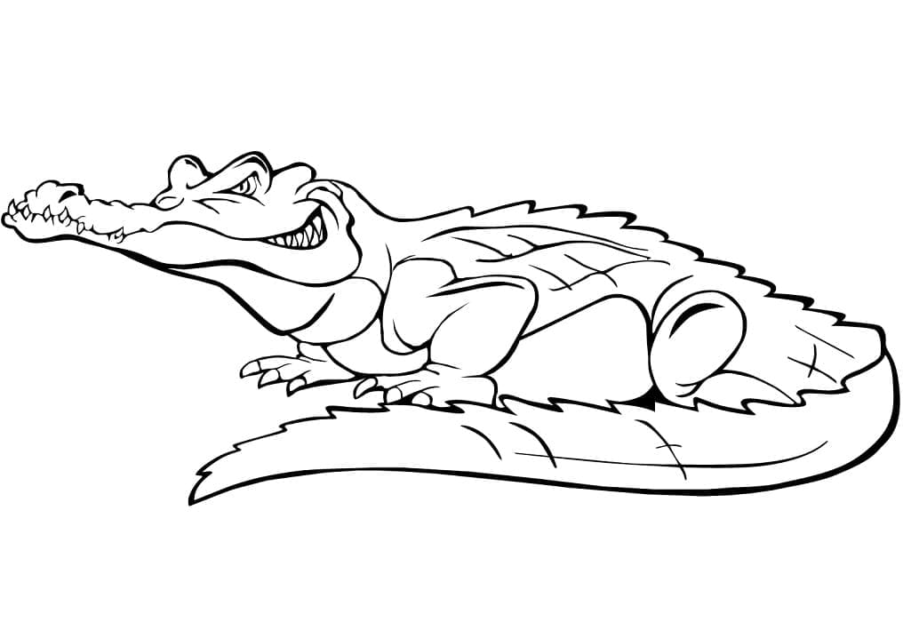 Free printable Crocodile coloring page #179017 from Animals collection