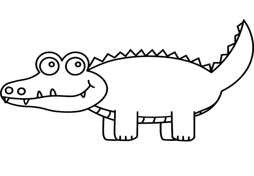 Free printable Crocodile coloring page #179027 from Animals collection Free printable Crocodile coloring page #179027 from Animals collection