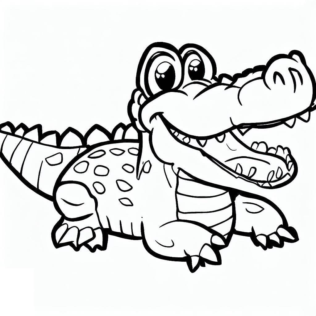 Free printable Crocodile coloring page #217066 from Animals collection