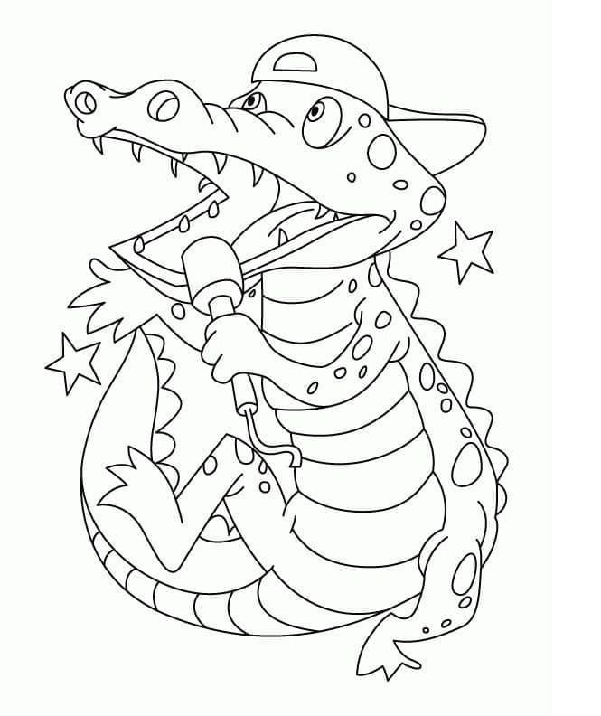 Free printable Crocodile coloring page #217070 from Animals collection
