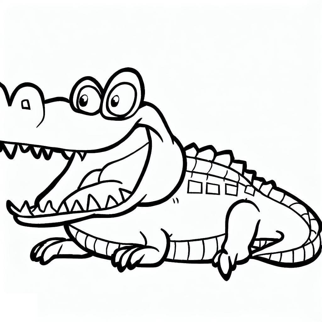 Free printable Crocodile coloring page #217071 from Animals collection