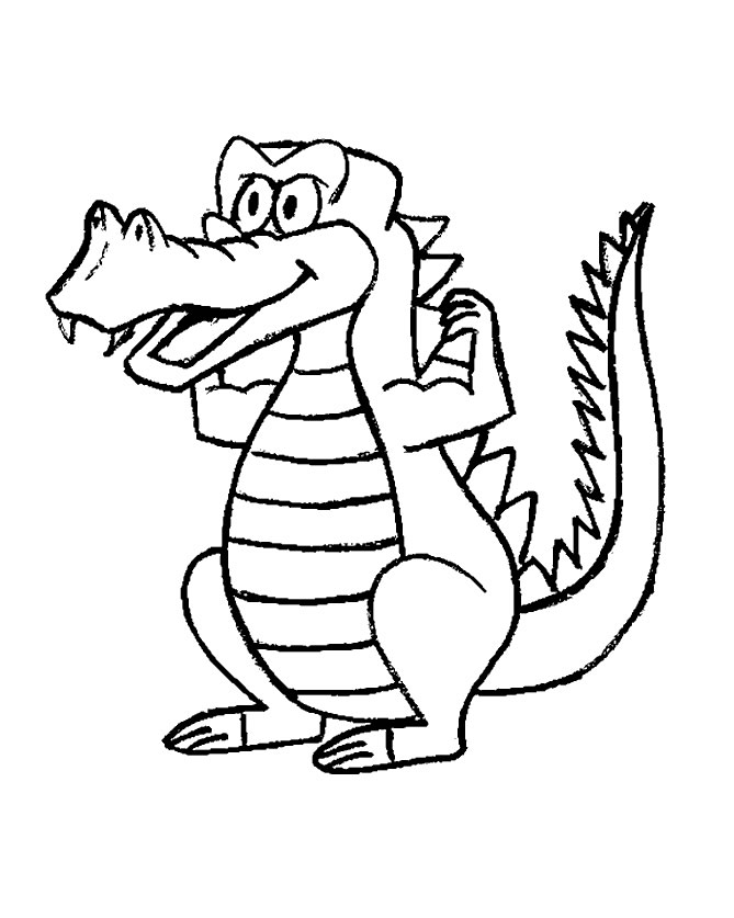 Coloring page: Crocodile (Animals) #4799 - Free Printable Coloring Pages