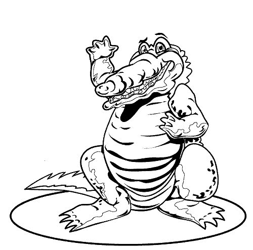 Coloring page: Crocodile (Animals) #4814 - Printable coloring pages
