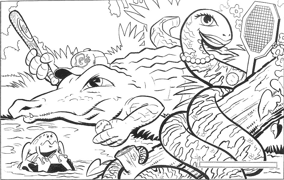 Coloring page: Crocodile (Animals) #4819 - Free Printable Coloring Pages