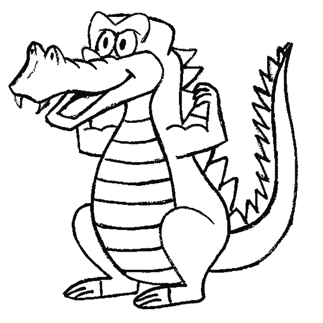 Drawing Crocodile #4830 (Animals) – Printable coloring pages