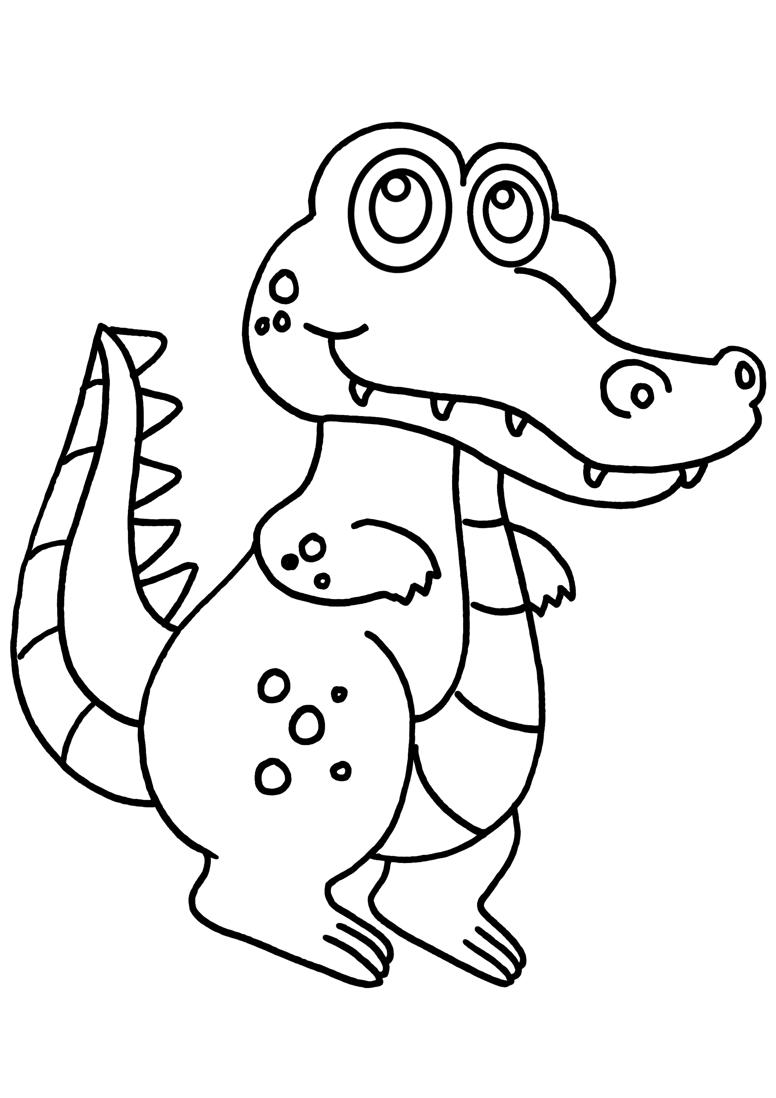 Coloring page: Crocodile (Animals) #4836 - Free Printable Coloring Pages