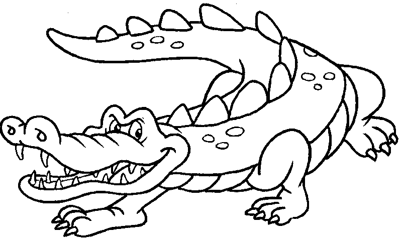 Coloring page: Crocodile (Animals) #4847 - Free Printable Coloring Pages