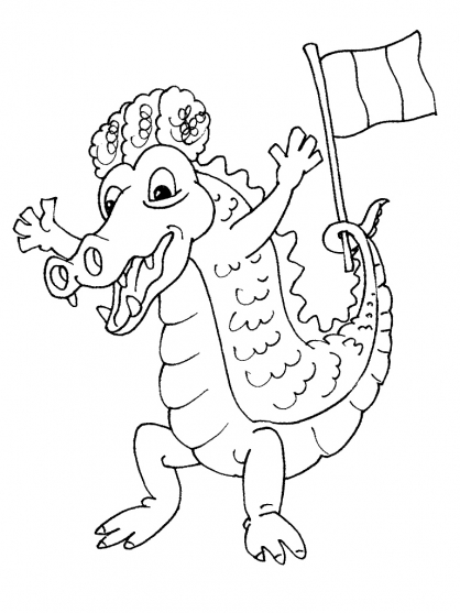 Coloring page: Crocodile (Animals) #4863 - Printable coloring pages