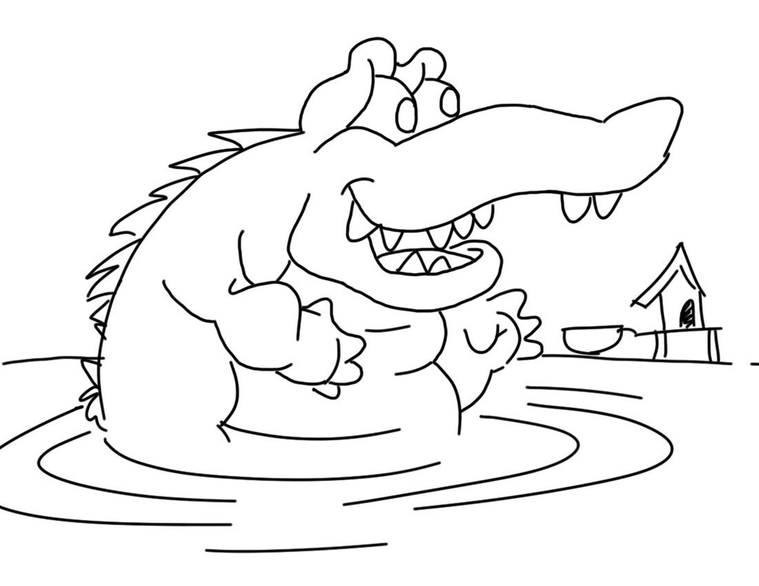 Coloring page: Crocodile (Animals) #4878 - Free Printable Coloring Pages