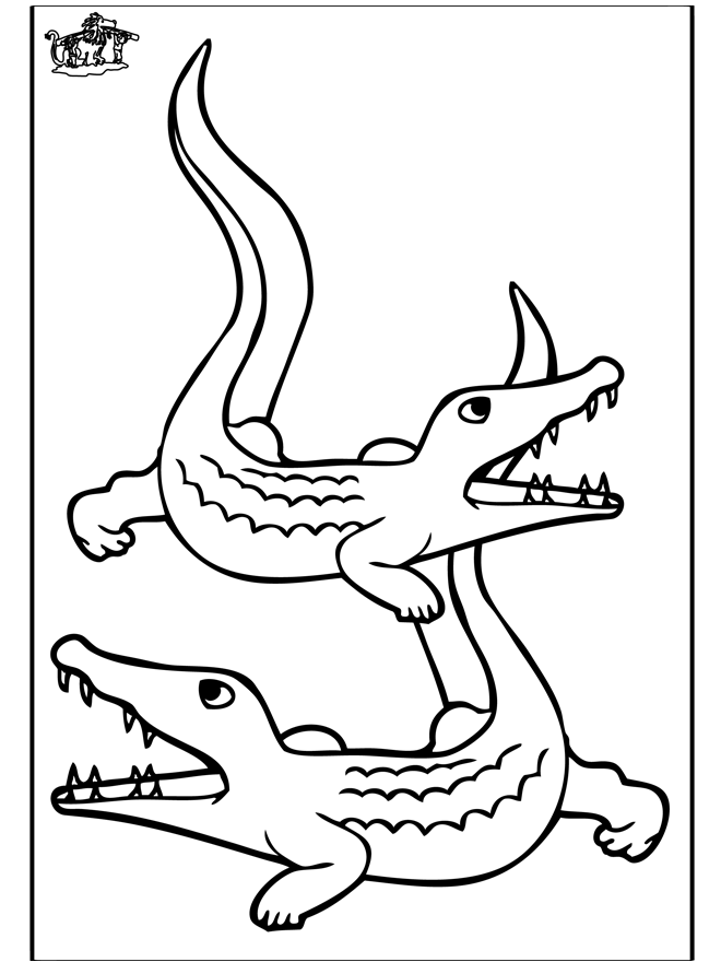 Coloring page: Crocodile (Animals) #4892 - Free Printable Coloring Pages