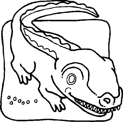 Coloring page: Crocodile (Animals) #4901 - Printable coloring pages