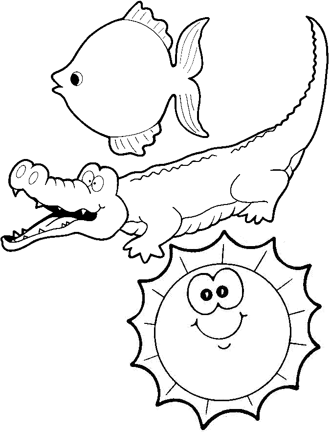 Coloring page: Crocodile (Animals) #4934 - Free Printable Coloring Pages