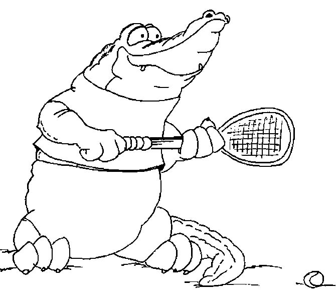 Coloring page: Crocodile (Animals) #4957 - Printable coloring pages