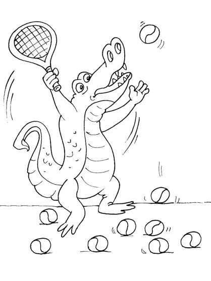 Coloring page: Crocodile (Animals) #4958 - Printable coloring pages