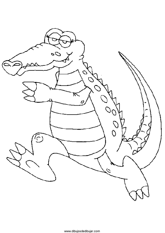 Coloring page: Crocodile (Animals) #4959 - Printable coloring pages