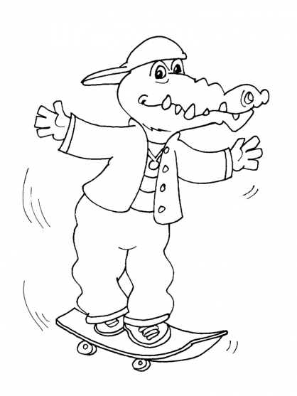 Coloring page: Crocodile (Animals) #4962 - Free Printable Coloring Pages
