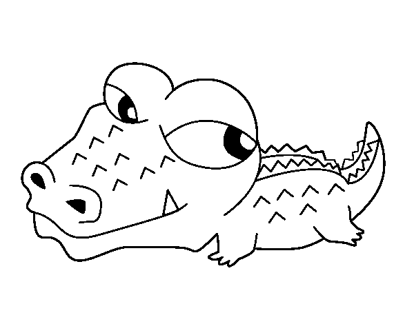 Coloring page: Crocodile (Animals) #4965 - Printable coloring pages