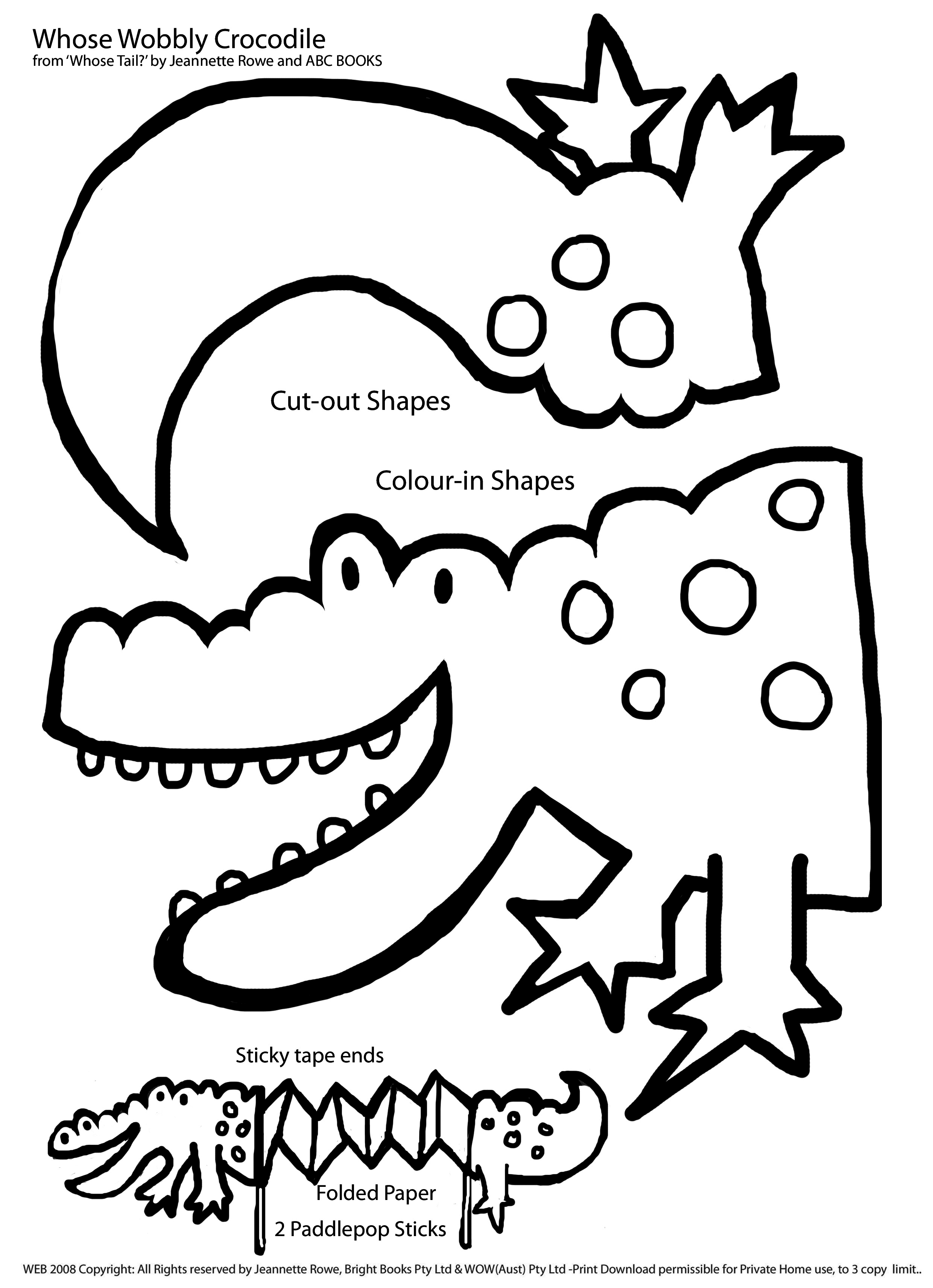 Coloring page: Crocodile (Animals) #4974 - Free Printable Coloring Pages