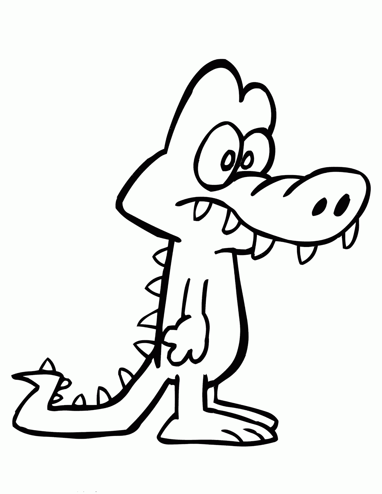Coloring page: Crocodile (Animals) #4987 - Free Printable Coloring Pages
