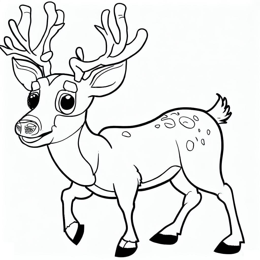 Free printable Deer coloring page #191041 from Animals collection