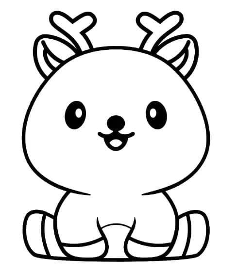 Free printable Deer coloring page #191088 from Animals collection