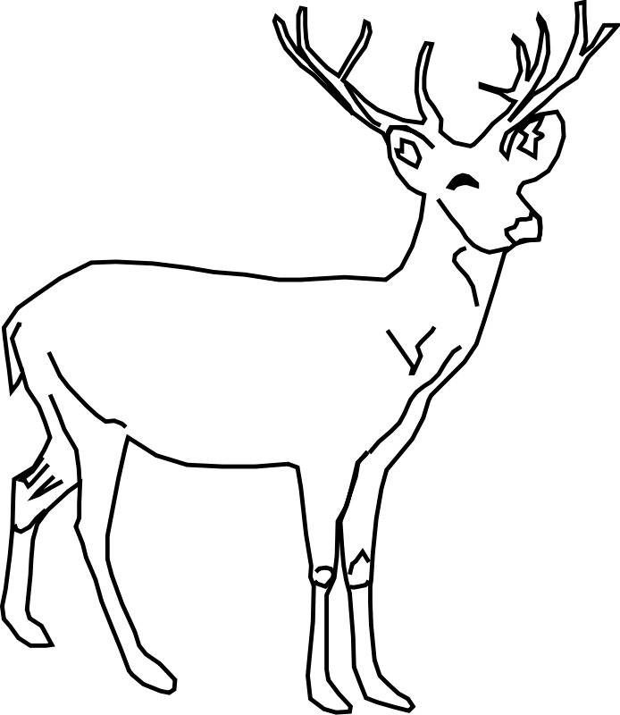 Coloring page: Deer (Animals) #2582 - Free Printable Coloring Pages