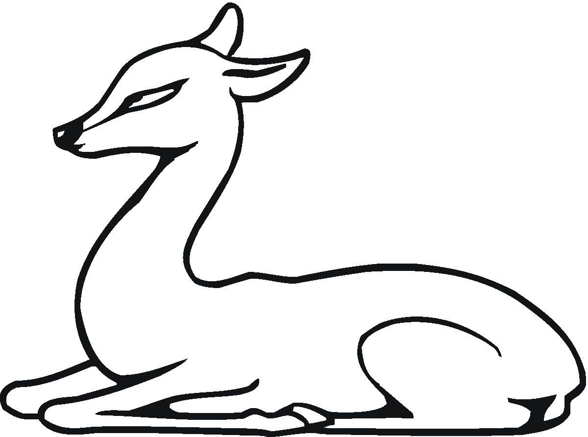 Coloring page: Deer (Animals) #2628 - Free Printable Coloring Pages