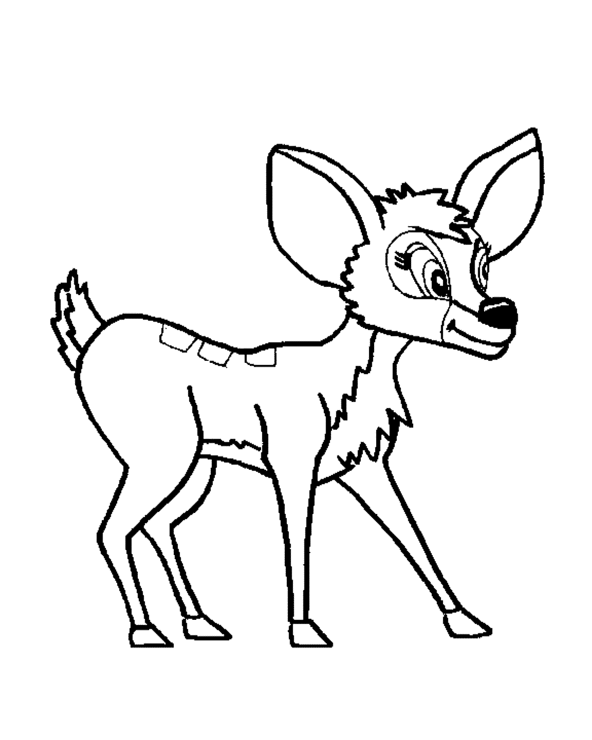 Coloring page: Deer (Animals) #2667 - Printable coloring pages