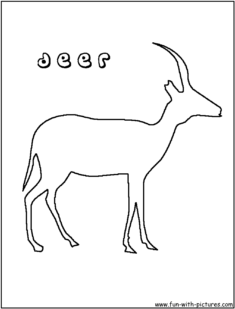 Coloring page: Deer (Animals) #2673 - Printable coloring pages