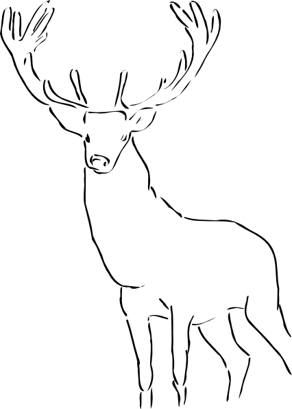 Coloring page: Deer (Animals) #2682 - Printable coloring pages