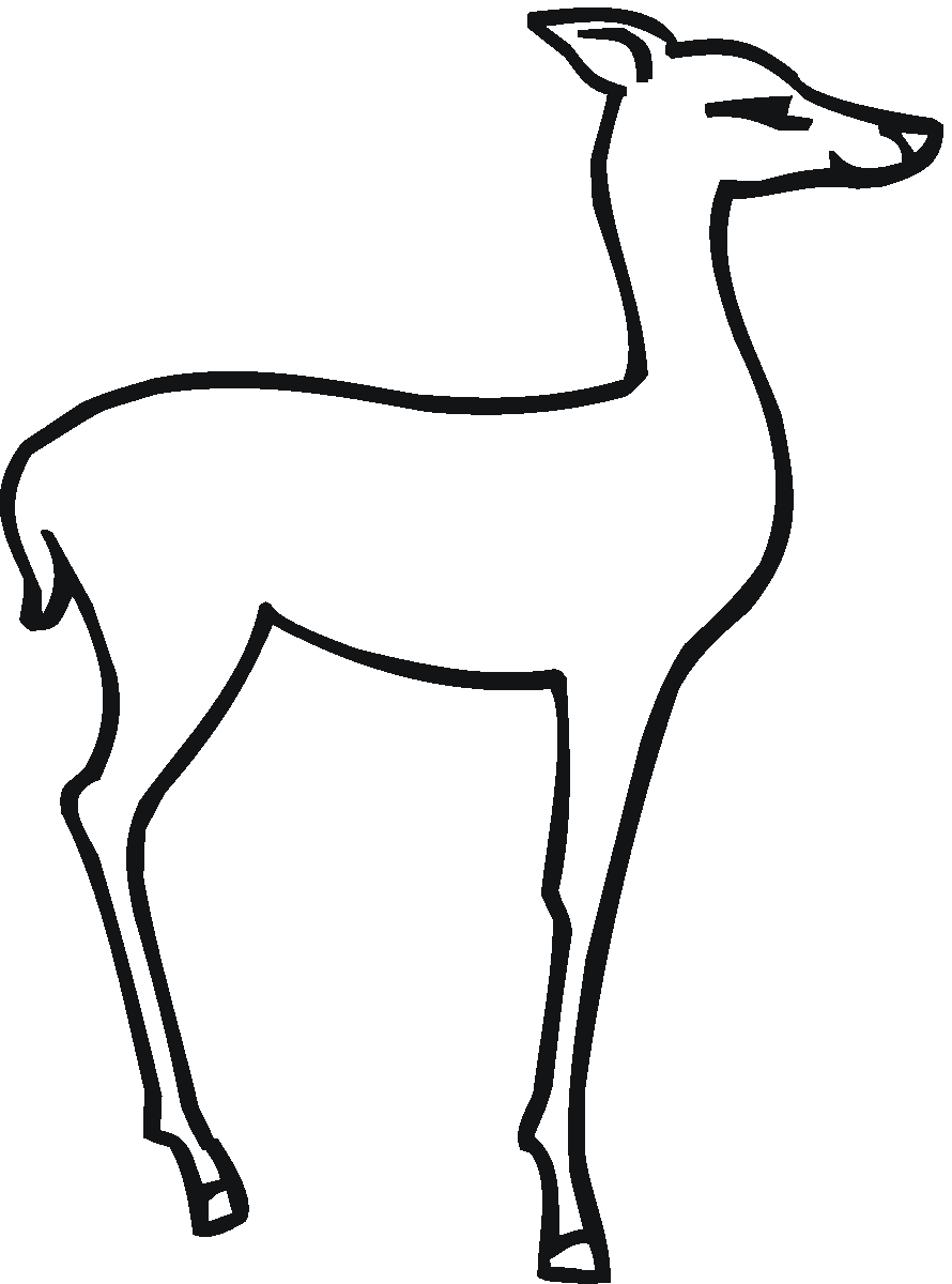 Coloring page: Deer (Animals) #2686 - Free Printable Coloring Pages