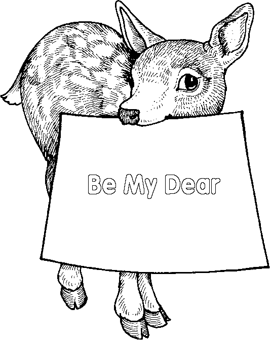 Coloring page: Deer (Animals) #2702 - Free Printable Coloring Pages