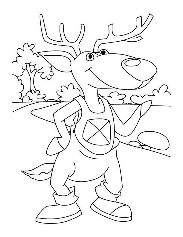 Coloring page: Deer (Animals) #2726 - Free Printable Coloring Pages