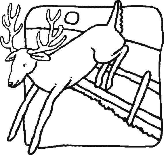 Coloring page: Deer (Animals) #2741 - Free Printable Coloring Pages