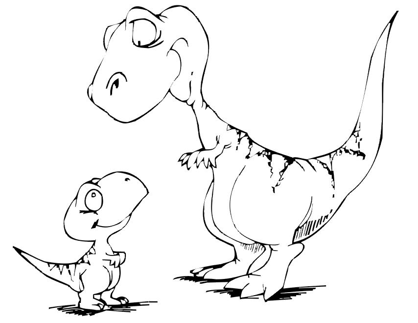 Coloring page: Dinosaur (Animals) #5489 - Free Printable Coloring Pages