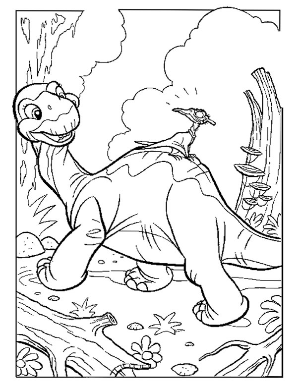 Coloring page: Dinosaur (Animals) #5491 - Printable coloring pages