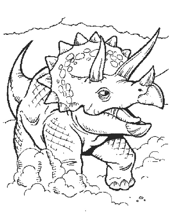 Coloring page: Dinosaur (Animals) #5501 - Printable coloring pages