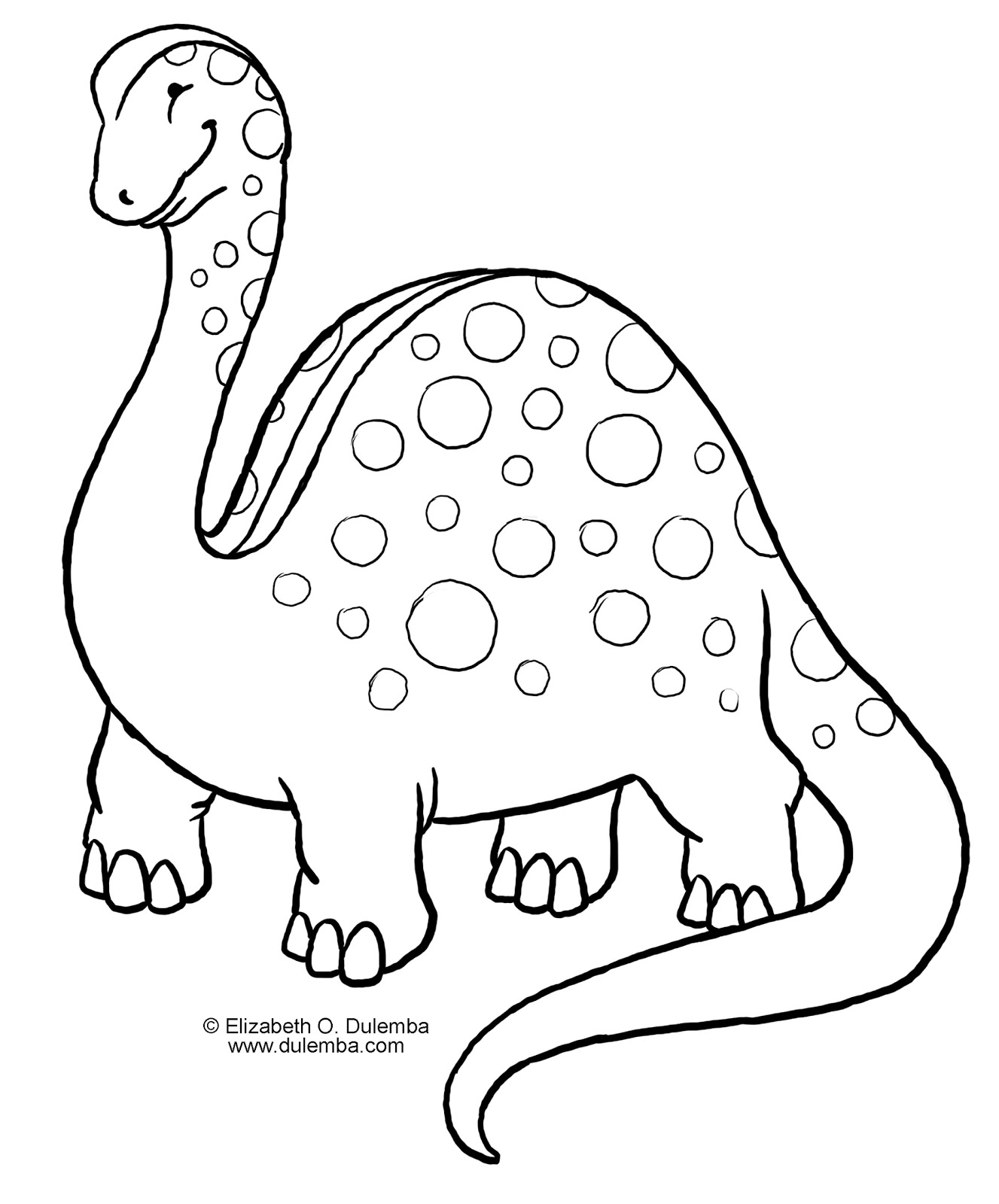 Coloring page: Dinosaur (Animals) #5503 - Printable coloring pages