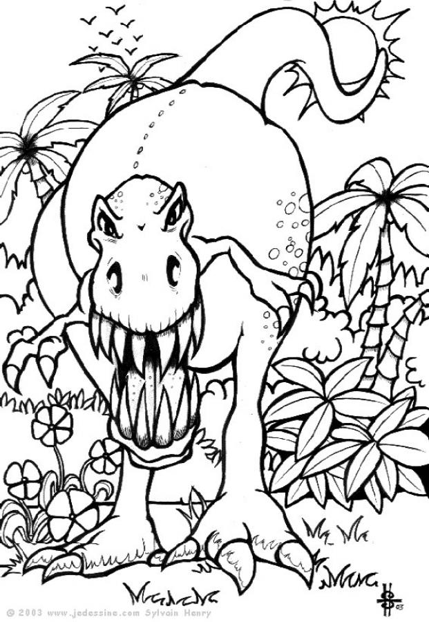Coloring page: Dinosaur (Animals) #5508 - Free Printable Coloring Pages